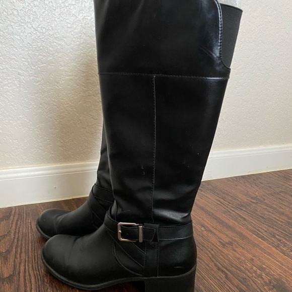 Style&Co Black Block Heel Boots - Picture 6 of 6